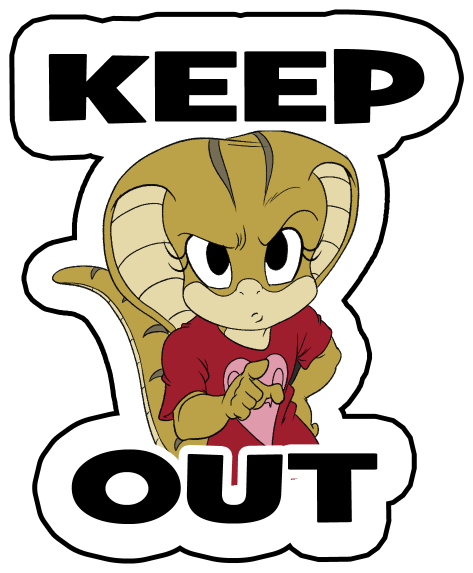 Ixia - Keep OUT Sticker