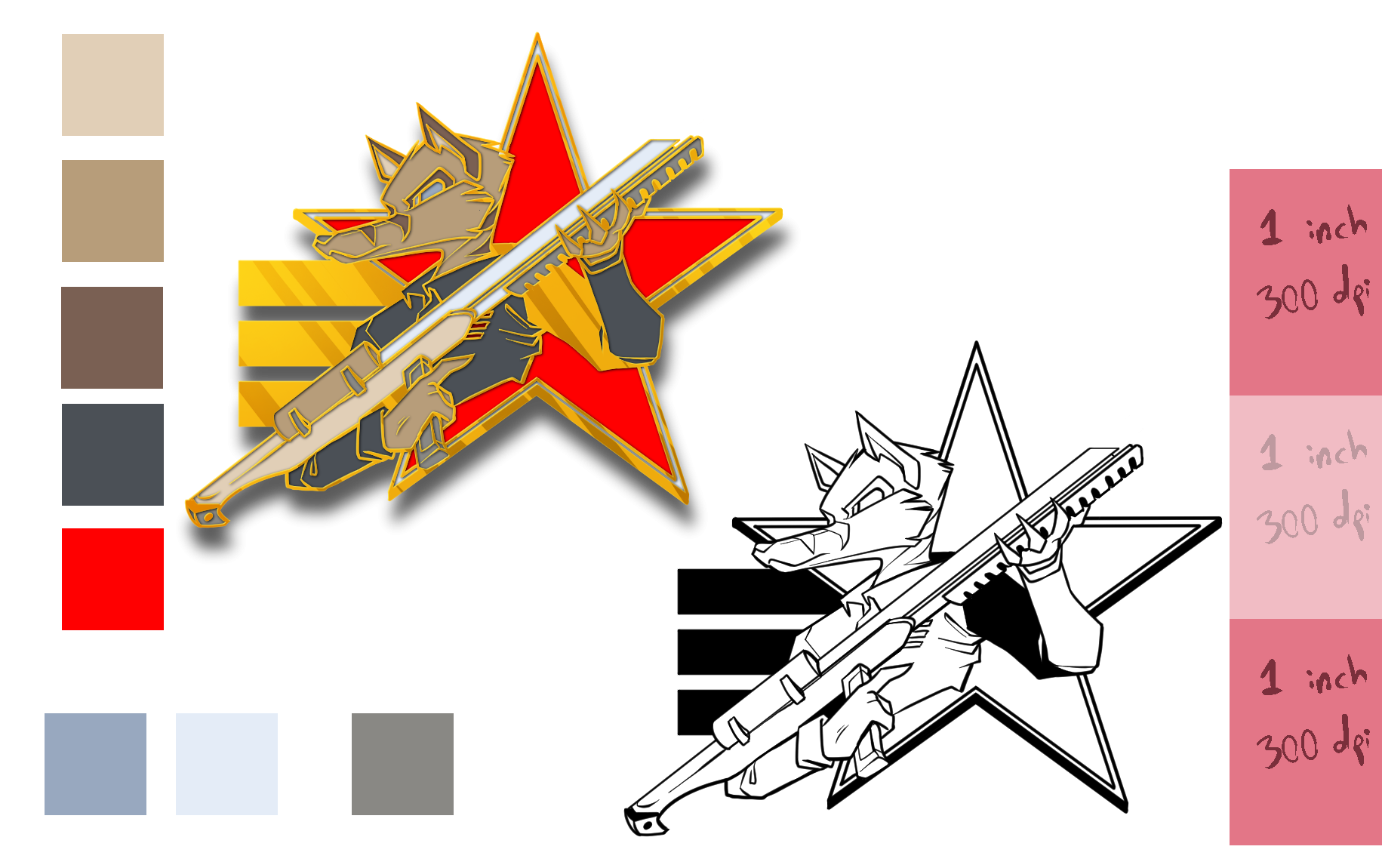 Pledge Pin March 2025- Commander Cal