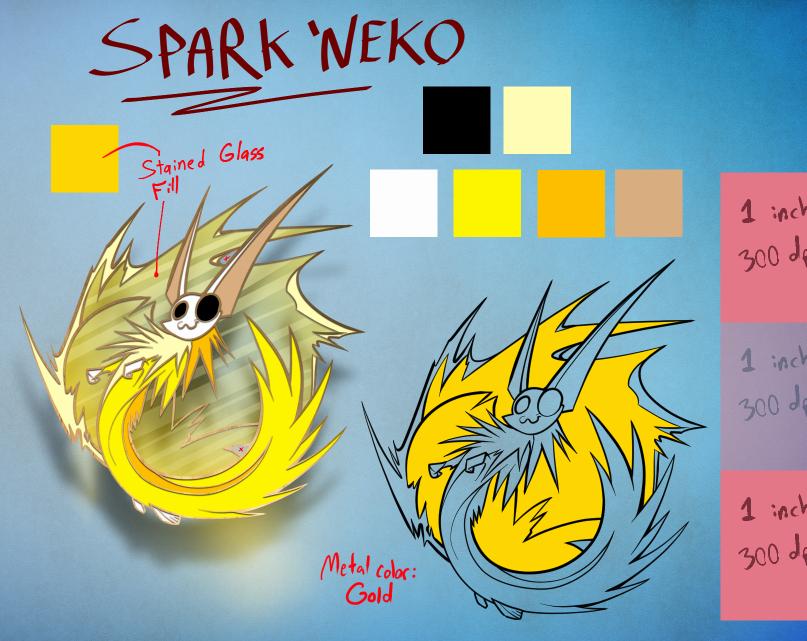 Pledge Pin Spark Neko
