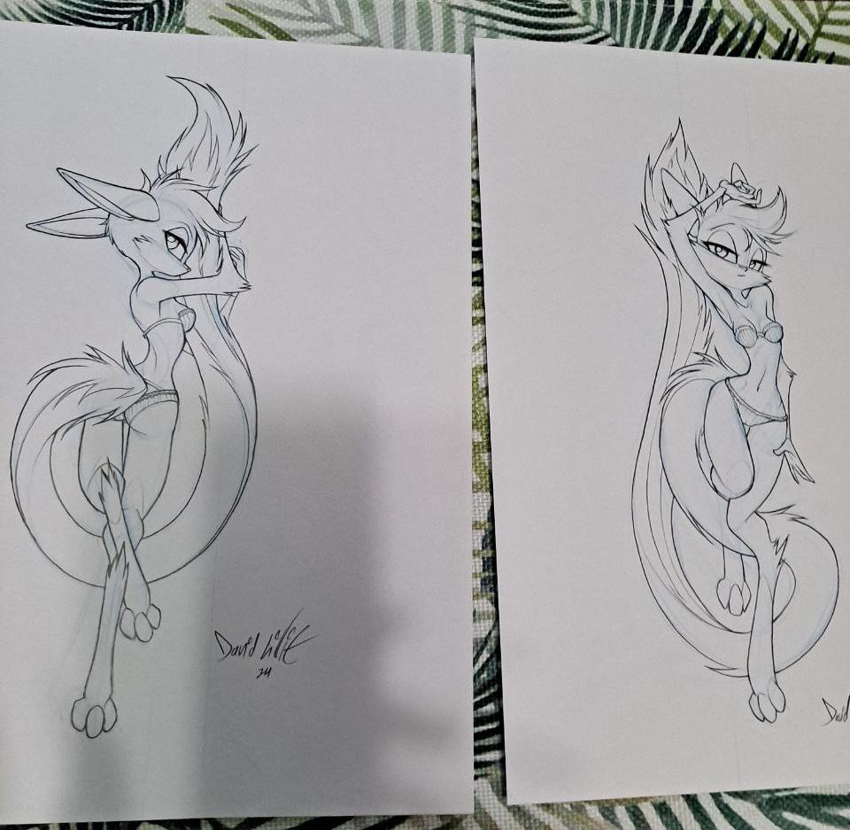 ORIGINAL ART AND PRINT Vi Daki Double