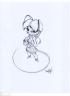 Mousely Original Art Lines and Print 2023 by David Lillie