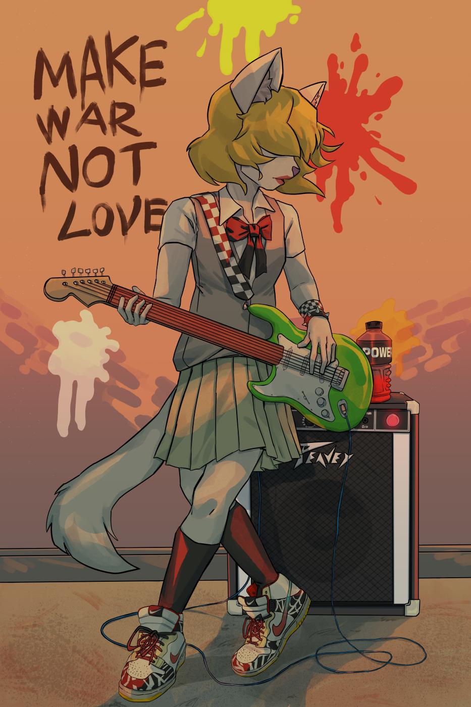 Garage Band 'Make War, Not Love' Wallscroll