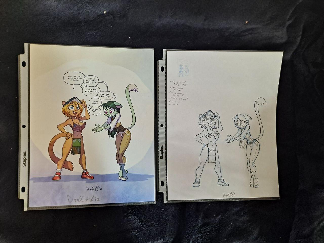 ORIGINAL ART Lilith Book Meme Pencils and Print