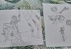 ORIGINAL ART AND PRINT Captain Amelia Treasure Planet Valentine's Day
