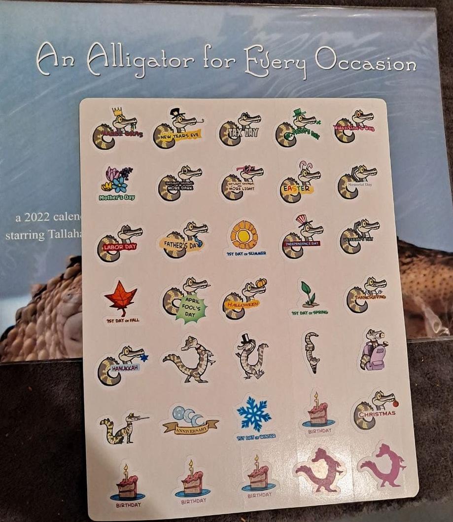 An Alligator for Every Occasion- Calendar 2022
