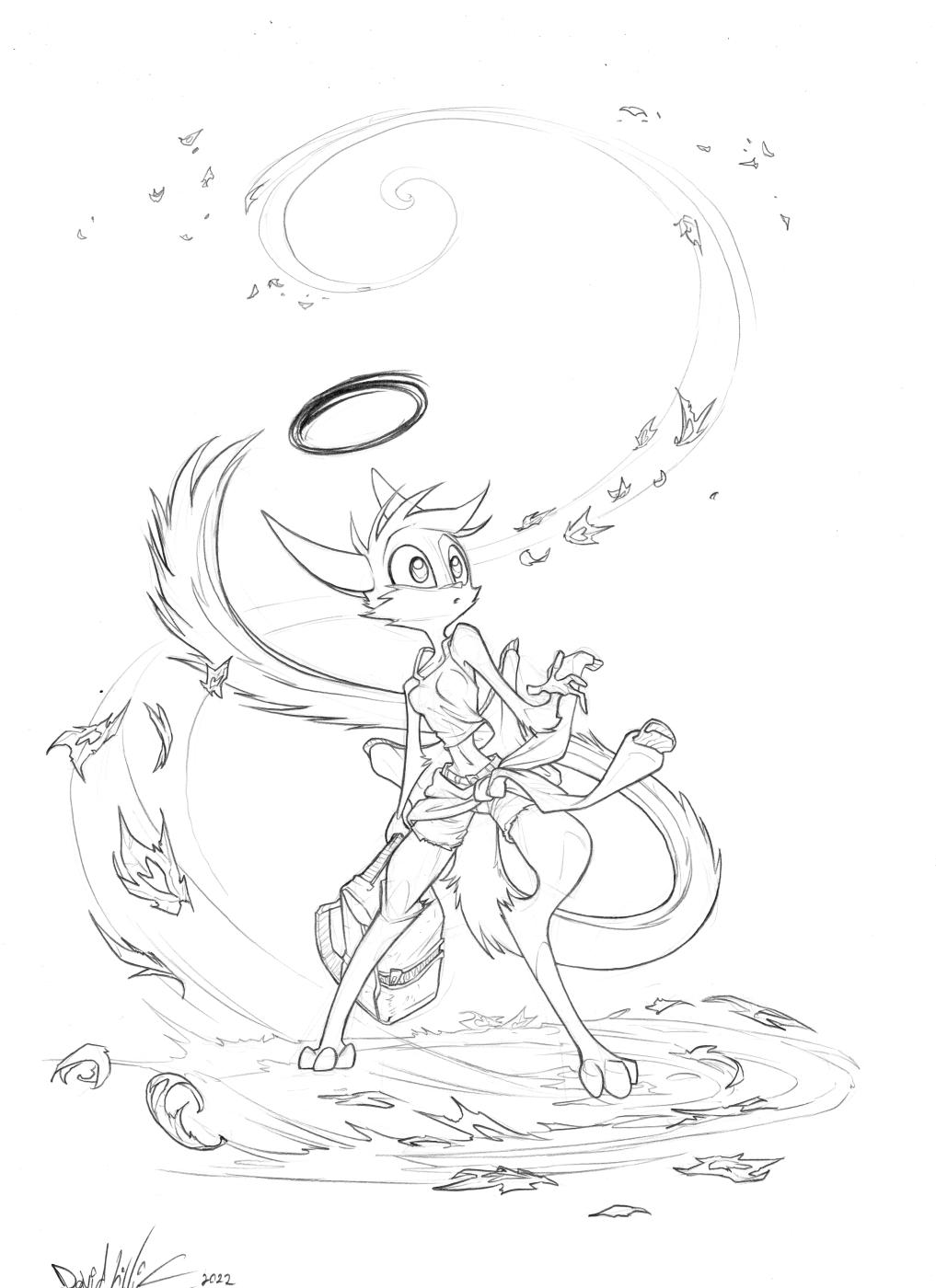 Dreamkeepers Original Art and Print Vi in the Wind 2022 by David Lillie