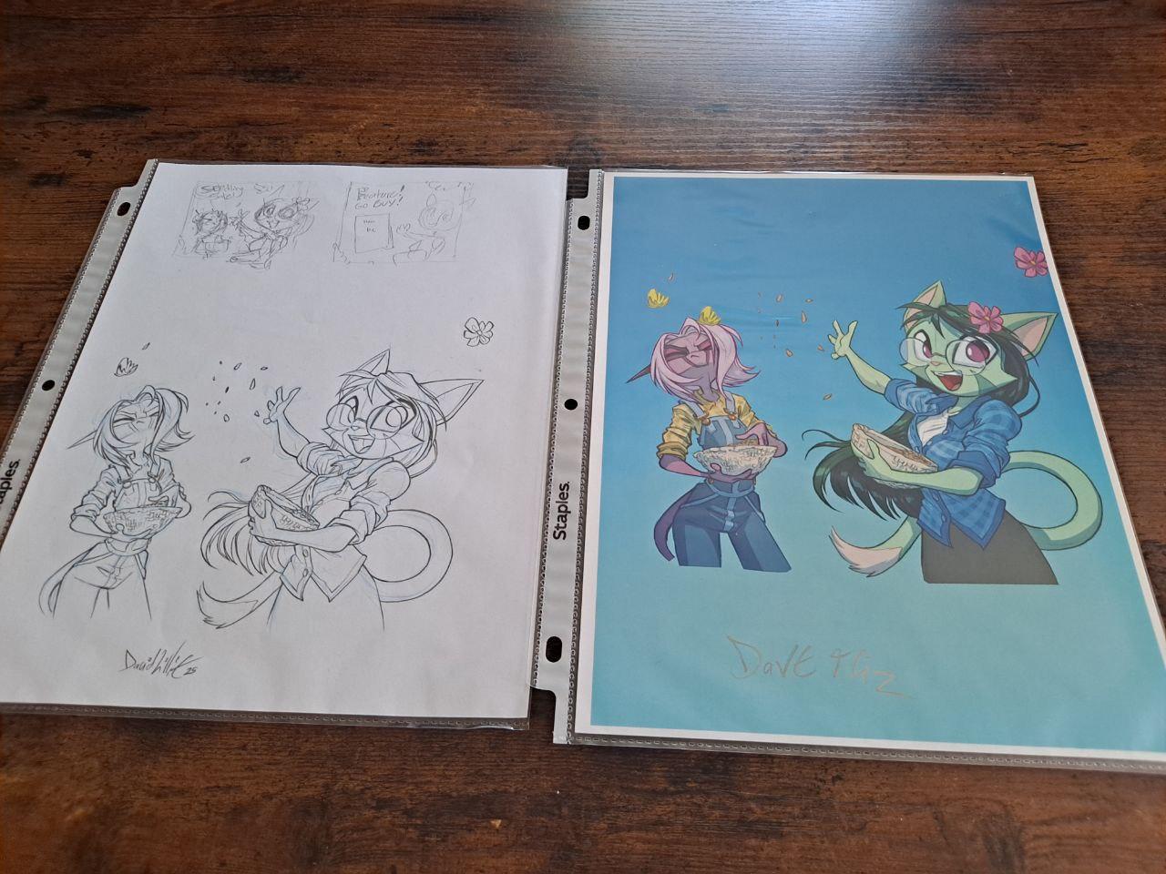 ORIGINAL ART Dreamkeepers Lilith and Namah Spring Art Sale Promotional Art
