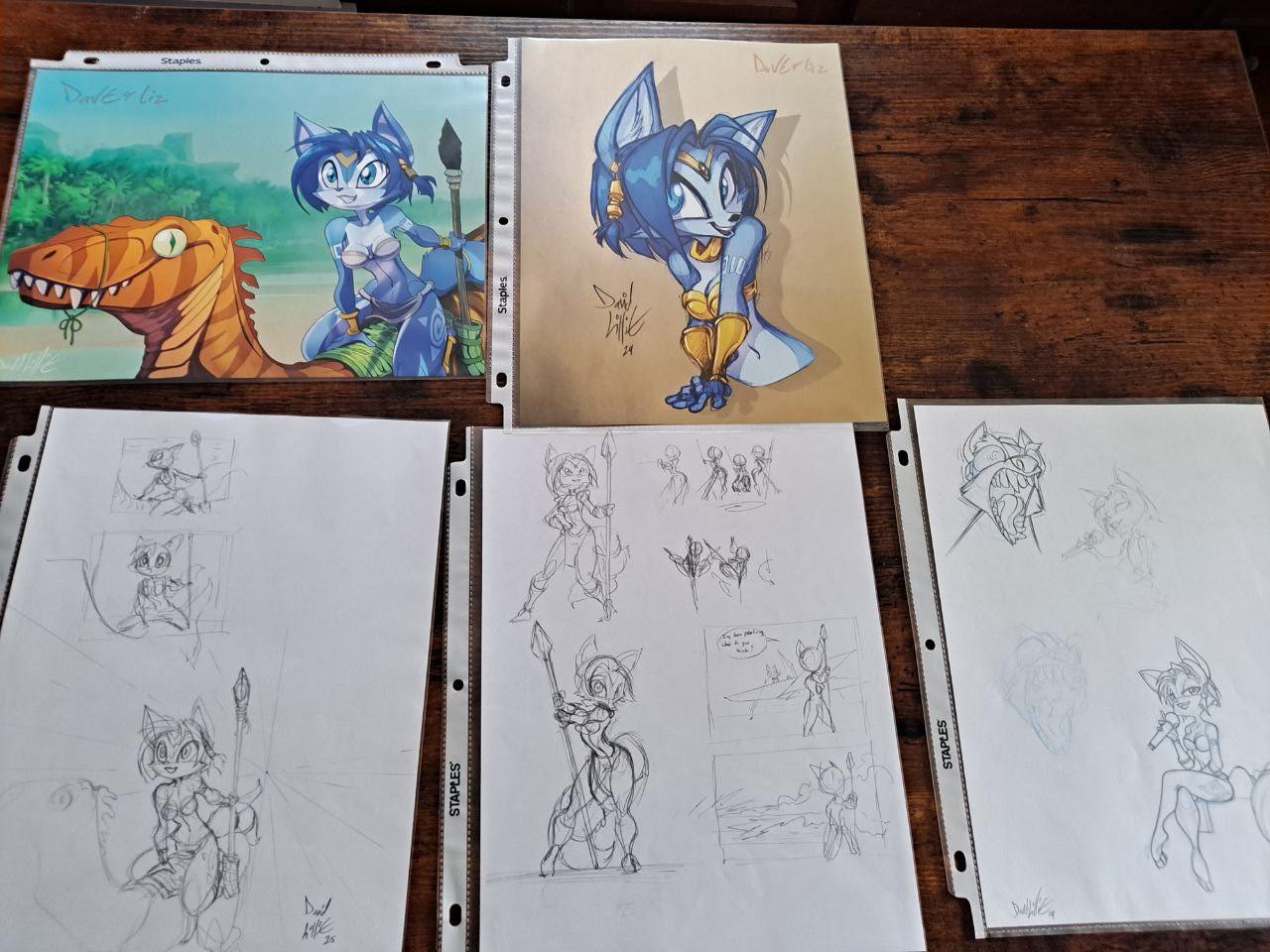 store/p/ORIGINAL-ART-AND-PRINT-Blue-Space-Fox